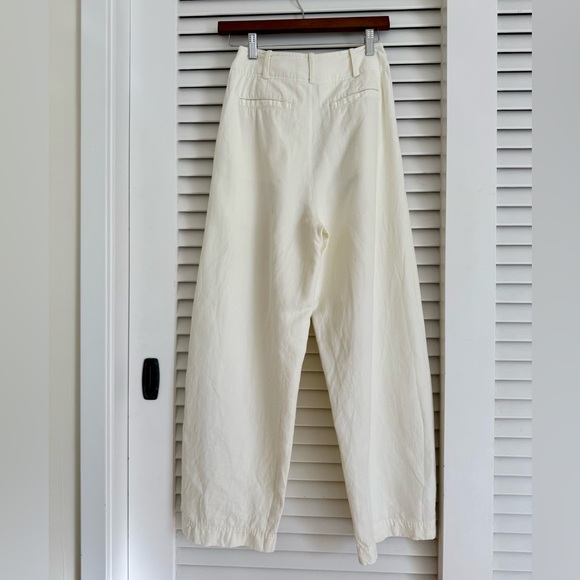 Apiece Apart Bari Crop Trouser in Cream - Picture 9 of 11